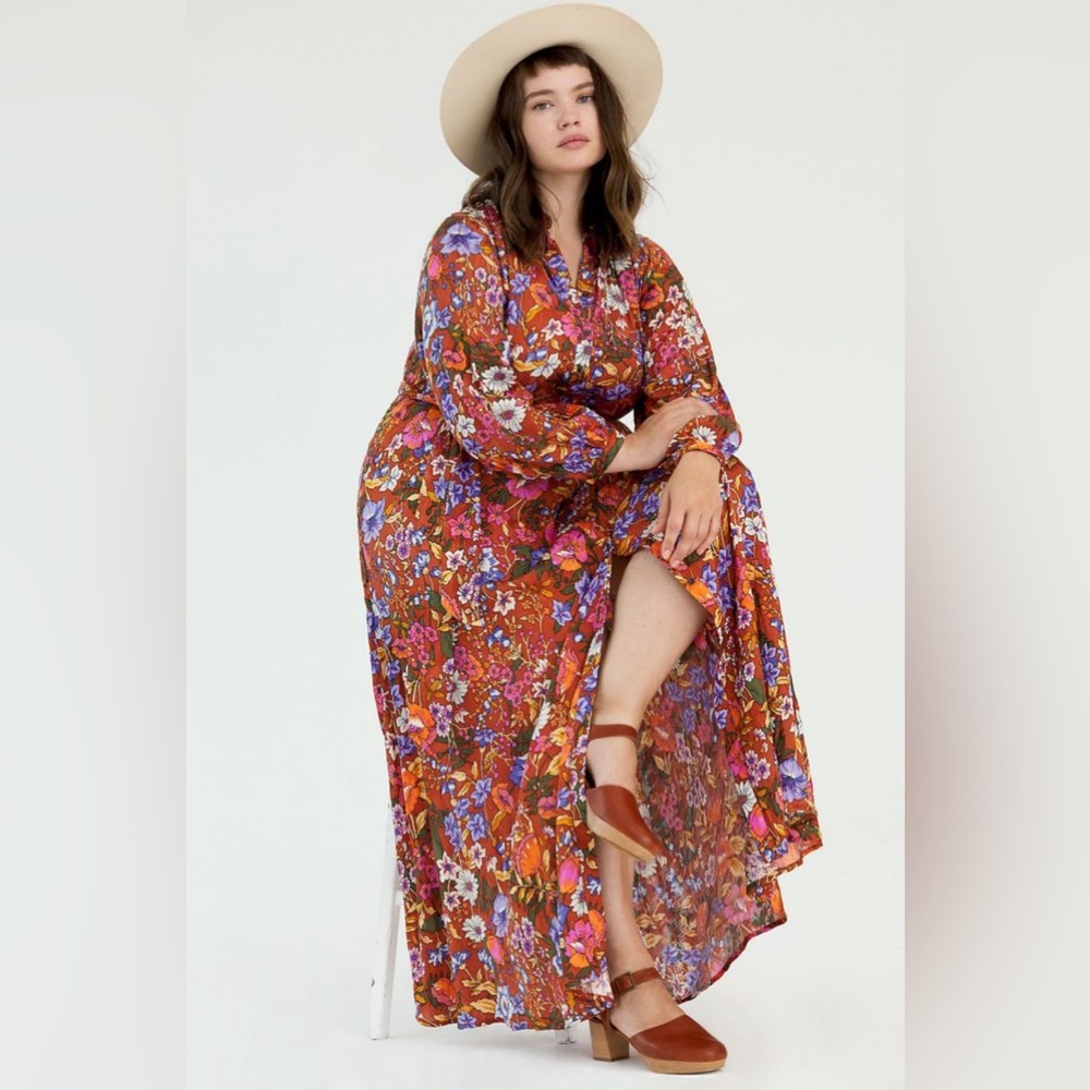 Anthropologie Vale Maxi Shirtdress